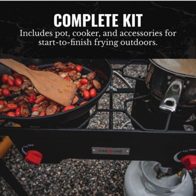 Image showing  Propane Double Burner Gas Outdoor Cooker