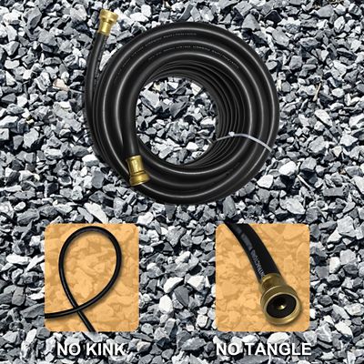 Image showing  Nbr rubber contractor water hose, 5/8 100 ft. Black