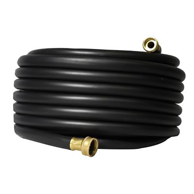 Eisen Nbr rubber contractor water hose, 5/8 50 ft., Black