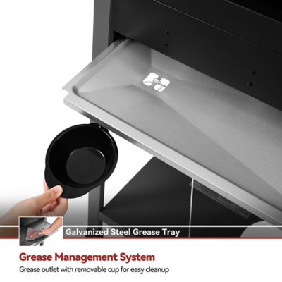 Image showing 8 th Royal Gourmet 4-Burner Gas Grill with Pegboard, 500 sq. in. Cooking Area, 26,000 BTU, Piezo Ignition