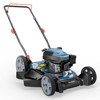 Image showing  21 in. 144cc 4-Cycle Gas Push Lawn Mower with 2-in-1 Mulching, Side Discharge, and 6-Position Height Adjustment