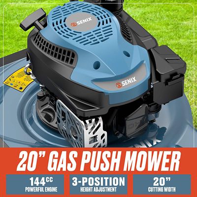 Image showing  20 in. 144cc 4-Cycle Gas Push Lawn Mower with Side Discharge