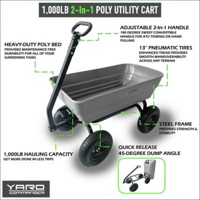 Image showing  6 cu. ft. 1,000 lb. Capacity Poly Dump Cart