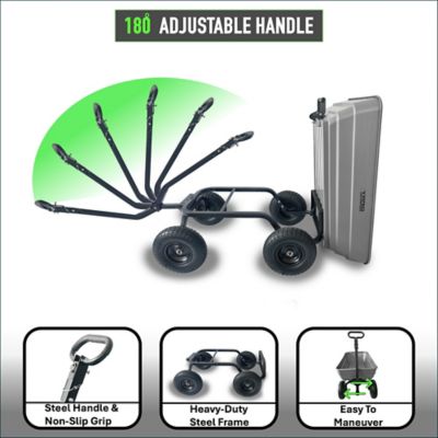 Image showing  6 cu. ft. 1,000 lb. Capacity Poly Dump Cart