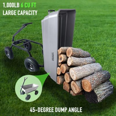 Image showing  6 cu. ft. 1,000 lb. Capacity Poly Dump Cart