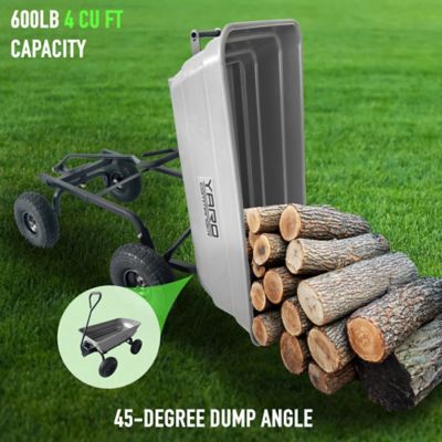 Image showing 5 th Yard Commander 4 cu. ft. 600 lb. Capacity Poly Dump Cart