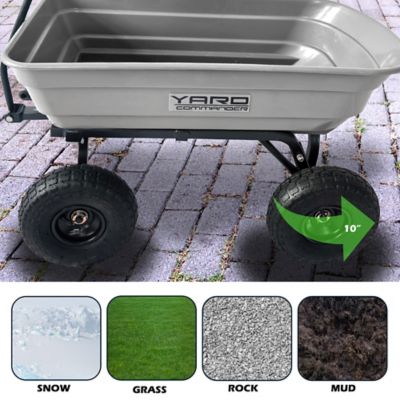 Image showing 6 th Yard Commander 4 cu. ft. 600 lb. Capacity Poly Dump Cart