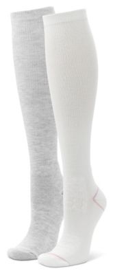 Blue Mountain Women's Ribbed Over-the-Calf Boot Socks, 2 Pairs