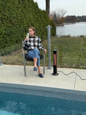 Image showing  5100 BTU 1200W Portable Infrared Electric Outdoor Heater