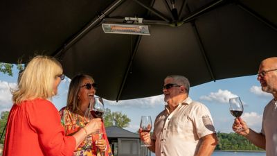 Image showing  1500W Infrared Electric Outdoor Wall Mounted Heater