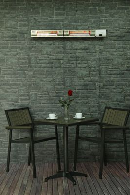 Image showing  240V 3000W Infrared Electric Outdoor Wall Mounted Heater with Remote