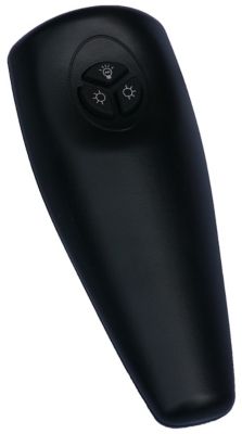 Image showing  1500W Infrared Electric Hanging Outdoor Heater with LED & Remote - Black