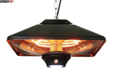 Image showing  1500W Infrared Electric Hanging Outdoor Heater - Black