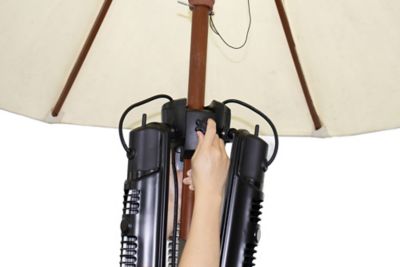 Image showing 5 th EnerG 5100 BTU 1500W Infrared Electric Umbrella Mounted Outdoor Heater