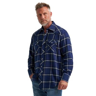 Wrangler Men's Long Sleeve Wrancher Flannel Shirt