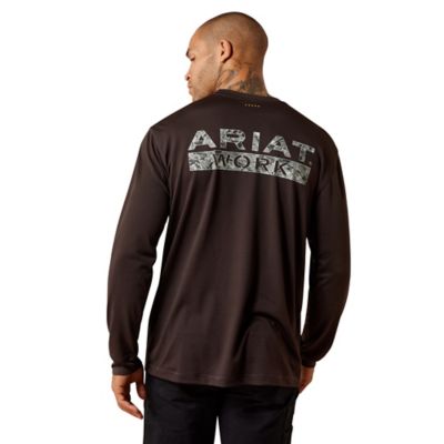 Ariat Men's Rebar Heat Fighter Logo Long Sleeve T-Shirt