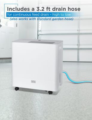 Image showing 5 th Black & Decker 36.39-Pint Portable Dehumidifier, White