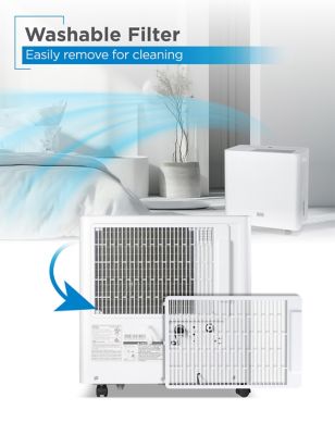 Image showing 6 th Black & Decker 36.39-Pint Portable Dehumidifier, White