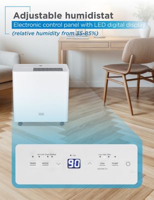 Image showing  50-Pint Portable Dehumidifier with Pump