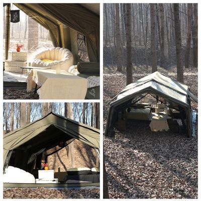 Image showing 1 th COODY 10.0 Inflatable Tent for Camping, Green