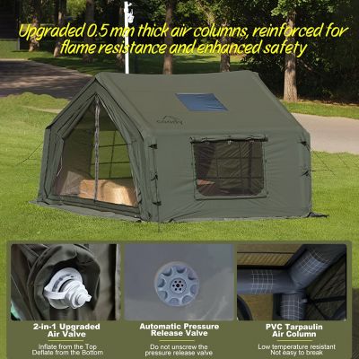 Image showing 5 th COODY 10.0 Inflatable Tent for Camping, Green