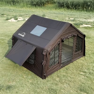 Image showing  8.0 Inflatable Tent for Camping, Black