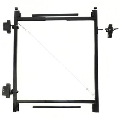 Adjust-A-Gate 2-Rail Full-Frame Steel Fence Gate Kit 45 in. H with Metal Post Adapter, Fits opening 36-60 in. W, Original Series