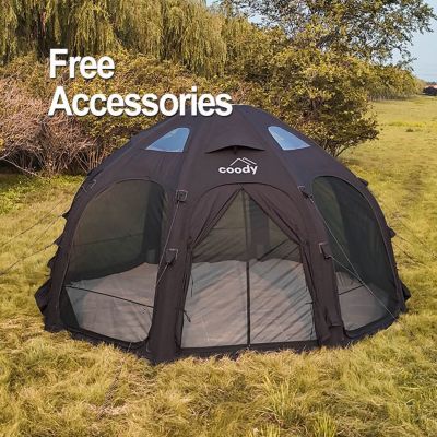 Image showing  Coody Dome Inflatable Tents, Black