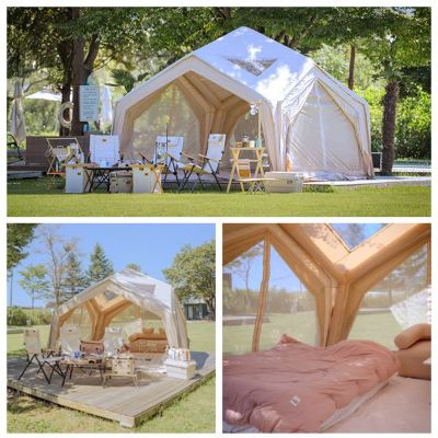 Image showing  Coody Hub Station Inflatable Tents, Beige