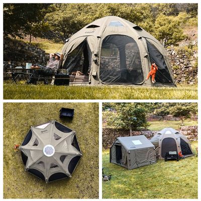 Image showing 1 th COODY Coody Dome Inflatable Tents, Green