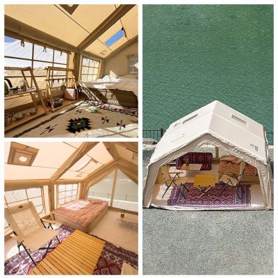 Image showing 5 th COODY 17.2 Inflatable Tent House, Beige