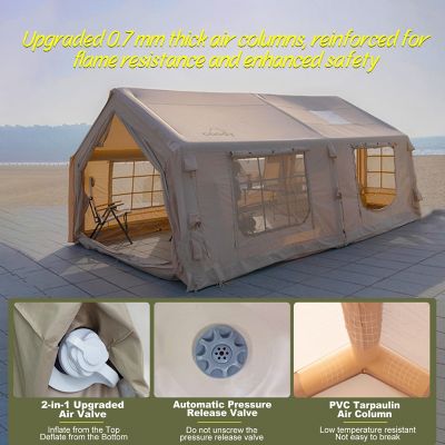 Image showing 6 th COODY 17.2 Inflatable Tent House, Beige