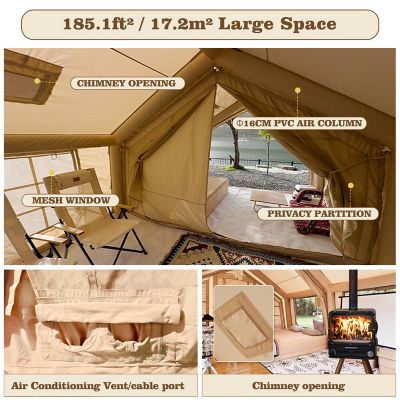 Image showing 7 th COODY 17.2 Inflatable Tent House, Beige
