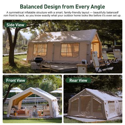 Image showing 8 th COODY 17.2 Inflatable Tent House, Beige