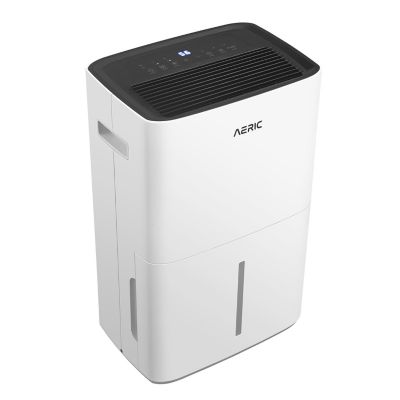 Image showing 7 th Aeric 50-Pint Portable Dehumidifier with Pump & Drain for Rooms up to 4,500 sq. ft. in White
