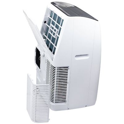 Image showing 26 th TCL 10,000 BTU (DOE) Smart Portable Air Conditioner Cools 450 sq. ft. with Dehumidifier, Remote & Wi-Fi in White
