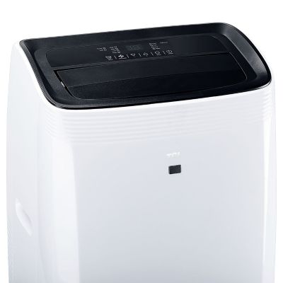 Image showing 31 th TCL 8,000 BTU (DOE) Smart Portable Air Conditioner Cools 350 sq. ft. with Dehumidifier, Remote & Wi-Fi in White