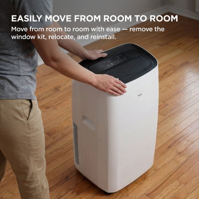 Image showing 36 th TCL 8,000 BTU (DOE) Smart Portable Air Conditioner Cools 350 sq. ft. with Dehumidifier, Remote & Wi-Fi in White