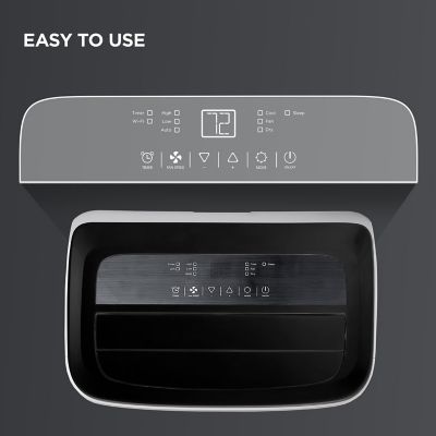 Image showing 34 th TCL 8,000 BTU (DOE) Smart Portable Air Conditioner Cools 350 sq. ft. with Dehumidifier, Remote & Wi-Fi in White