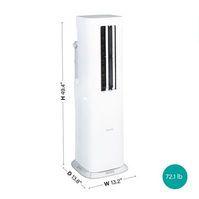 Image showing  8,000 BTU (DOE) 115V Portable Air Conditioner Cools 350 sq. ft. with Heater, Dehumidifier, Remote & Wi-Fi