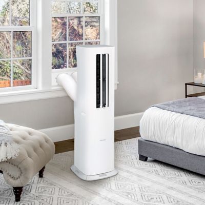 Image showing 8 th Hisense 8,000 BTU (DOE) 115V Portable Air Conditioner Cools 350 sq. ft. with Heater, Dehumidifier, Remote & Wi-Fi