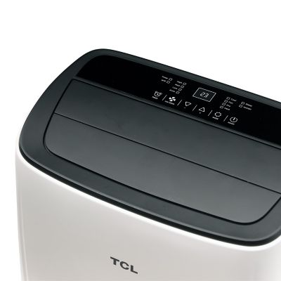 Image showing 19 th TCL 7,000 BTU (DOE) Smart Portable Air Conditioner Cools 300 sq. ft. with Dehumidifier, Remote & Wi-Fi in White