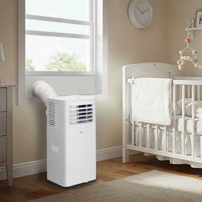 Image showing 6 th LG 6,000 BTU (DOE) 115V Portable Air Conditioner Cools 250 sq. ft. with Dehumidifier and Remote