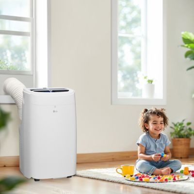 Image showing 9 th LG 7,300 BTU (DOE) 115V Portable Air Conditioner Cools 300 sq. ft. with Dehumidifier, Remote and Wi-Fi Enabled