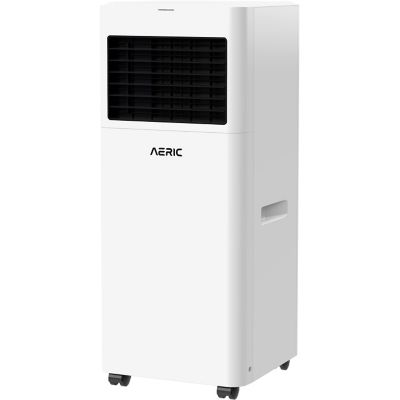 Aeric 5,000 BTU (DOE) 115V Portable Air Conditioner Cools 400 sq. ft. with Wi-Fi, Dehum & Remote in Matte White
