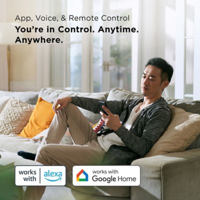 Image showing  10,000 BTU (DOE) Smart Portable Air Conditioner Cools 450 sq. ft. with Heater, Dehumidifier, Remote & WiFi in White