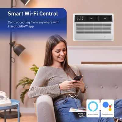 Image showing  Uni-Fit 10,000 BTU 230V Wall Air Conditioner Heats & Cools 450 sq. ft. with Remote and Wi-Fi Enabled
