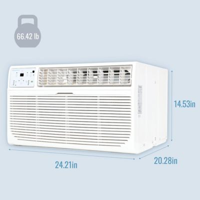 Image showing  10,000 BTU 230V Through-the-Wall Air Conditioner Cools 450 sq. ft. with Remote
