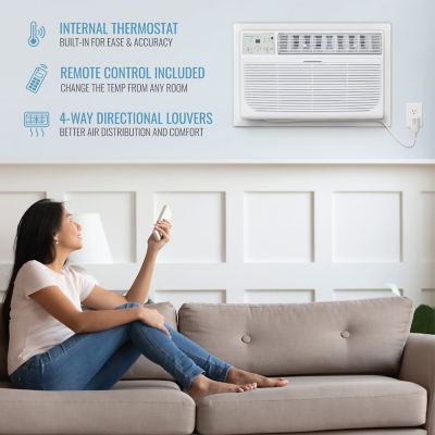 Image showing 5 th Keystone 10,000 BTU 230V Through-the-Wall Air Conditioner Cools 450 sq. ft. with Remote