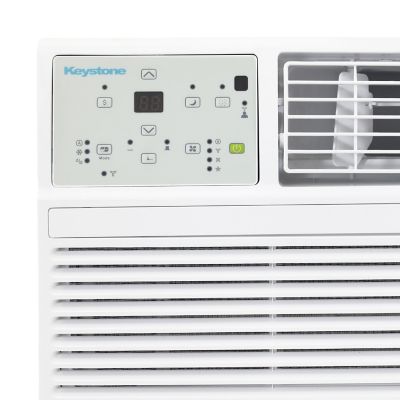 Image showing 9 th Keystone 8,000 BTU 115V Through-the-Wall Air Conditioner Cools 350 sq. ft. with Remote